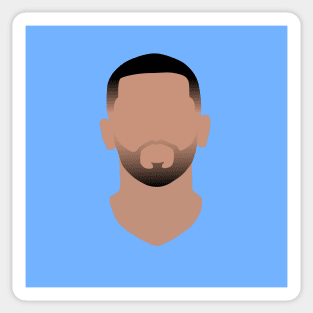 Gabriel Jesus Minimalistic Face Art Sticker